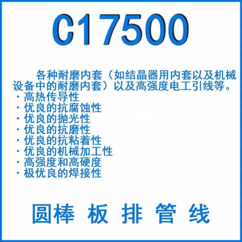 C17500铍钴铜